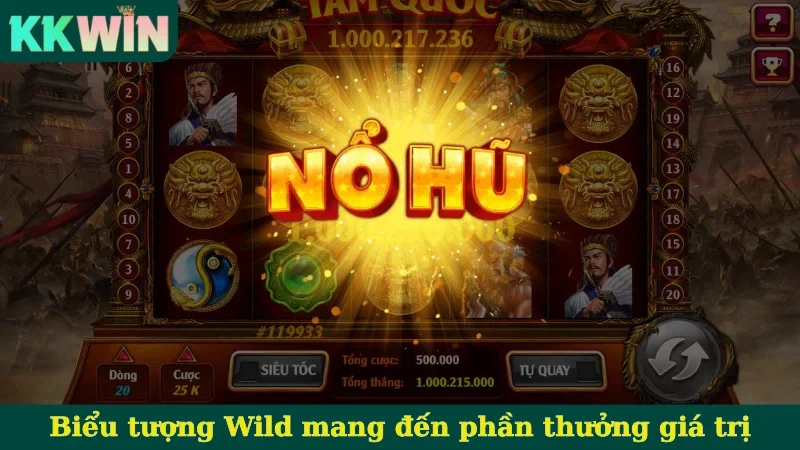 Biểu tượng Wild mang đến phần thưởng giá trị