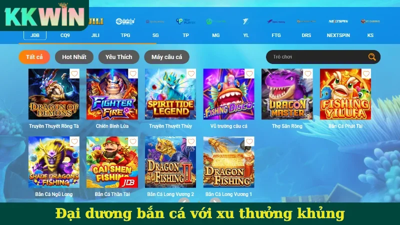 Đại dương bắn cá với xu thưởng khủng