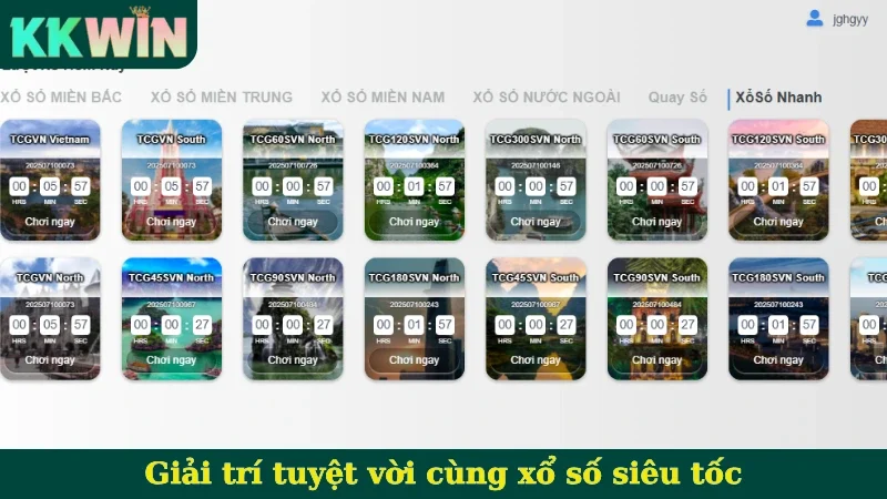 Giải trí tuyệt vời cùng xổ số siêu tốc