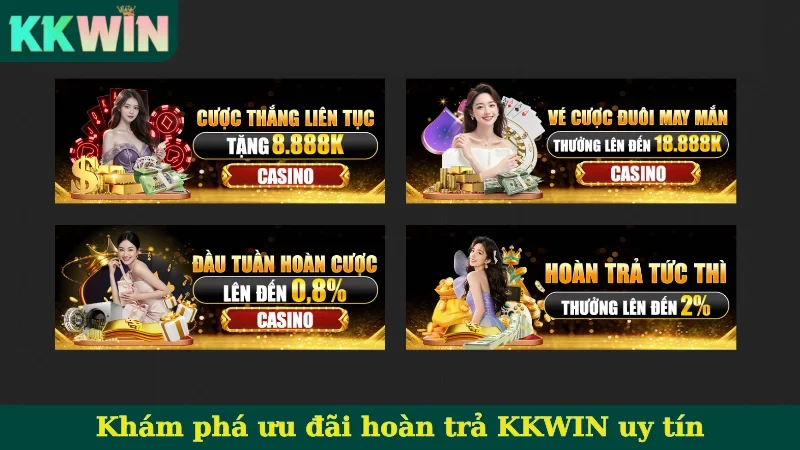 Khám phá ưu đãi hoàn trả KKWIN uy tín