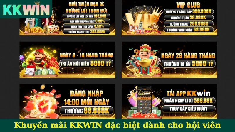 Khuyến mãi KKWIN đặc biệt dành cho hội viên