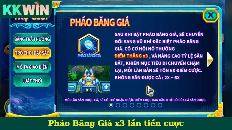 Pháo Băng Giá x3 lần tiền cược
