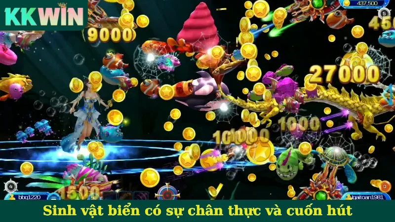 Sinh vật biển có sự chân thực và cuốn hút