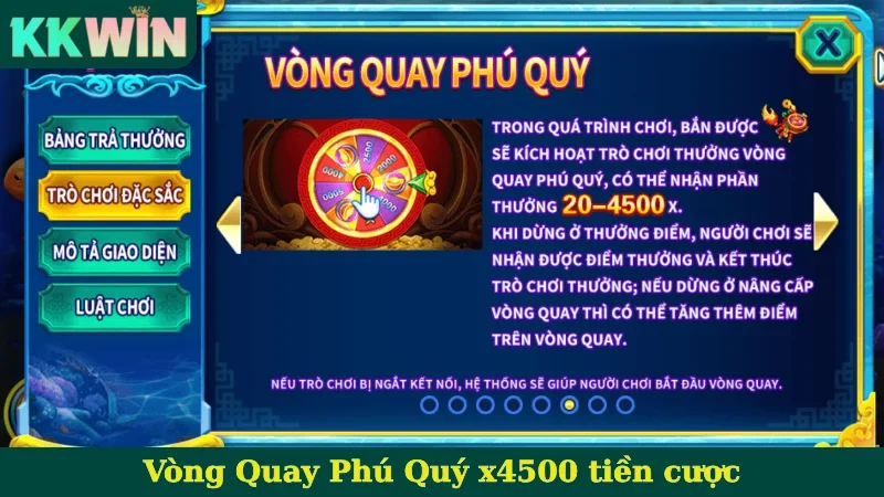 Vòng Quay Phú Quý x4500 tiền cược